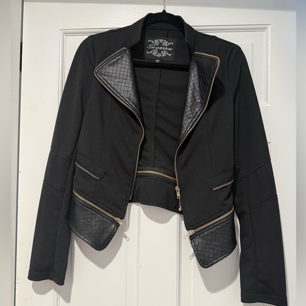 Cute black moto jacket